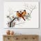 Designart - Two Chinese Birds On A Flowering Tree Branch - Traditional Canvas Wall Art Print